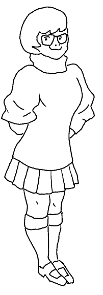 coloriage vera dinkley amie de scoubidou